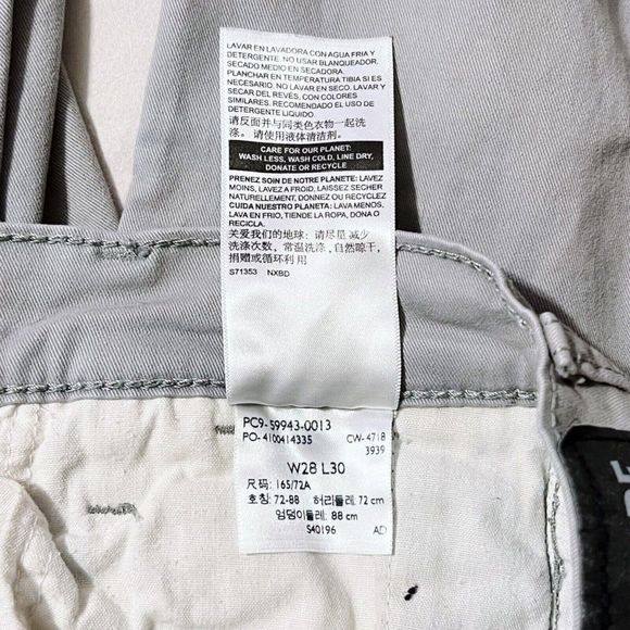 Signature Levi Strauss Jeans Men's Size 28x30 Gray S67 Athletic Cut Pants - Picture 11 of 12